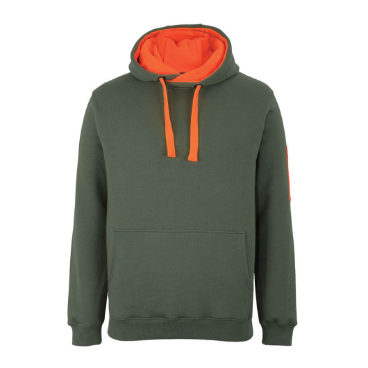 Trade Hoodies Army Green Orange